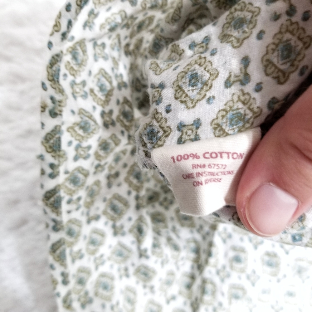 Punch floral paisley tiered Swiss dot cotton tunic - Picture 8 of 8